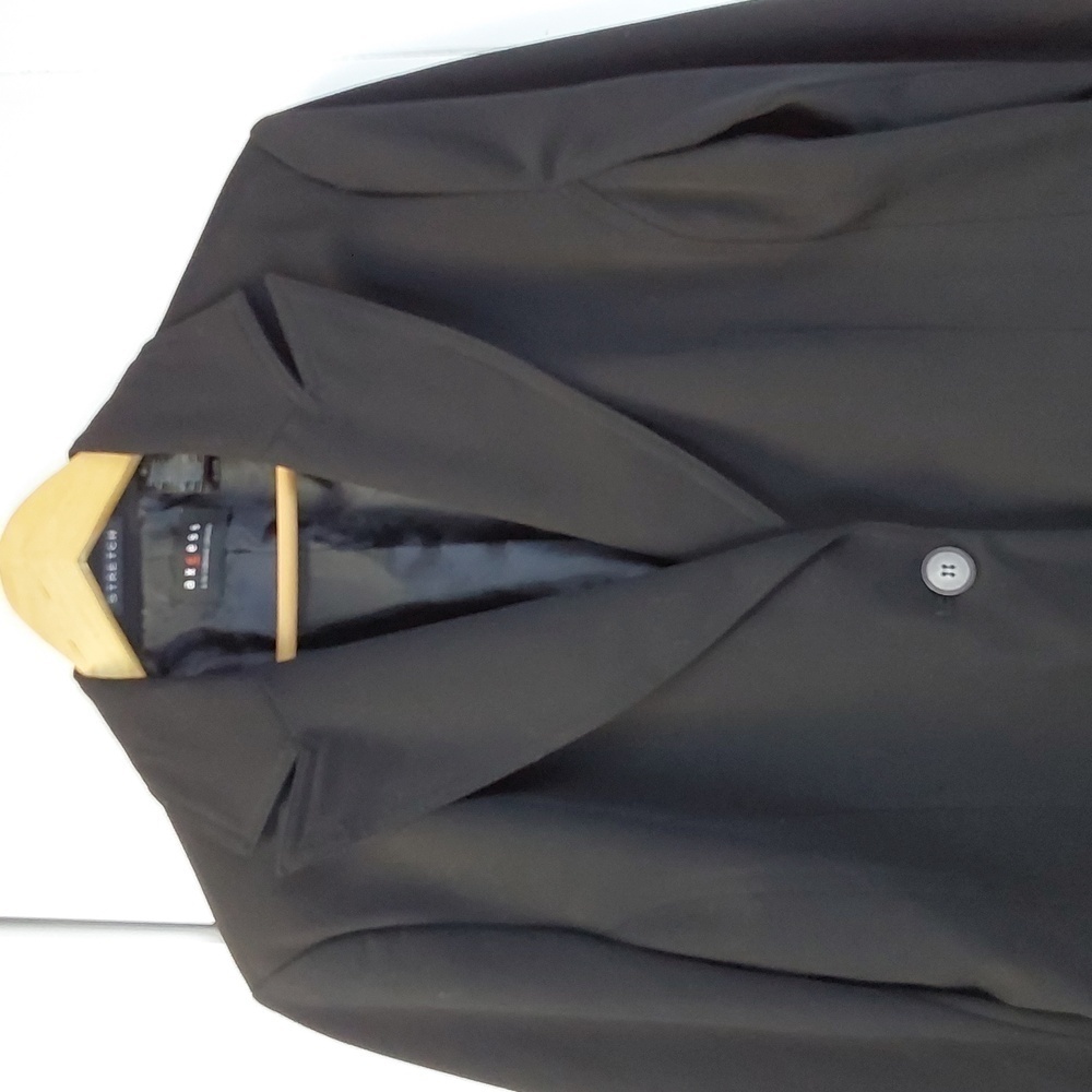 Axcess |Black Mod Suit Coat Jacket Black Stretch Neutral Minimalist Sz.16